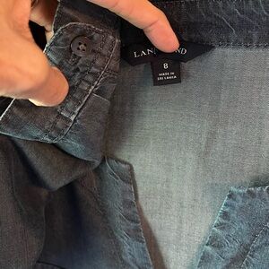 Ladies Land’s End Chambray Top